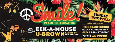 Eerbetoon aan de rub-a-dub met U-Brown en Eek-A-Mouse op Smile! Peace Celebration in Vizit