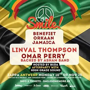 Smile! 2025, van Make Love Not War tot Benefiet Orkaan Jamaica