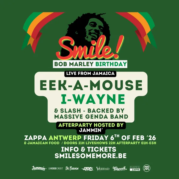 SMILE! BOB MARLEY BIRTHDAY FT. EEK-A-MOUSE & I-WAYNE