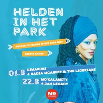 Niet één- maar tweemaal reggaeplezier op Helden in het Park 2024!