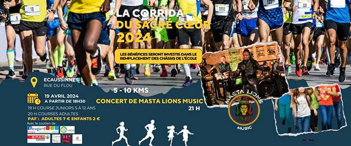 Le reggae a résonné lors de La Corrida du Sacré-Coeur d'Écaussinnes avec Masta Lions et Manjul!