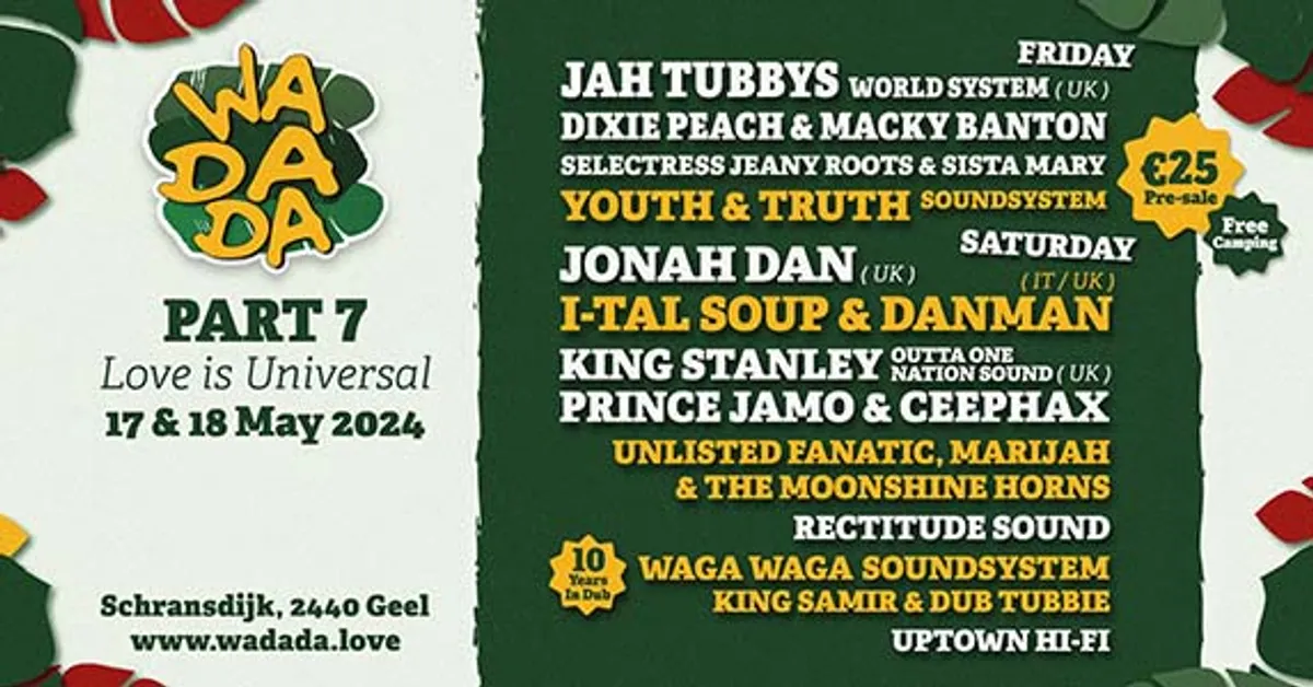 Wadada Festival 2024: dub vibes boven weer en wind