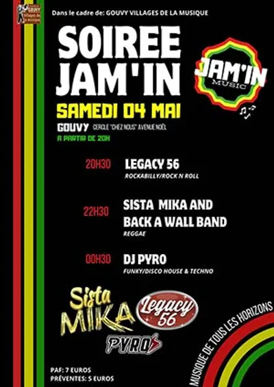 L'ASBL Jam'in a contenté le public au Cercle Chez Nous de Gouvy avec la chanteuse Sista Mika et les musiciens du Back A Wall Band!