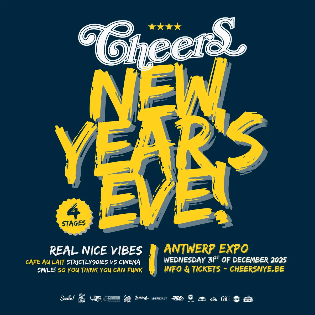 Cheers NYE / 4 stages 