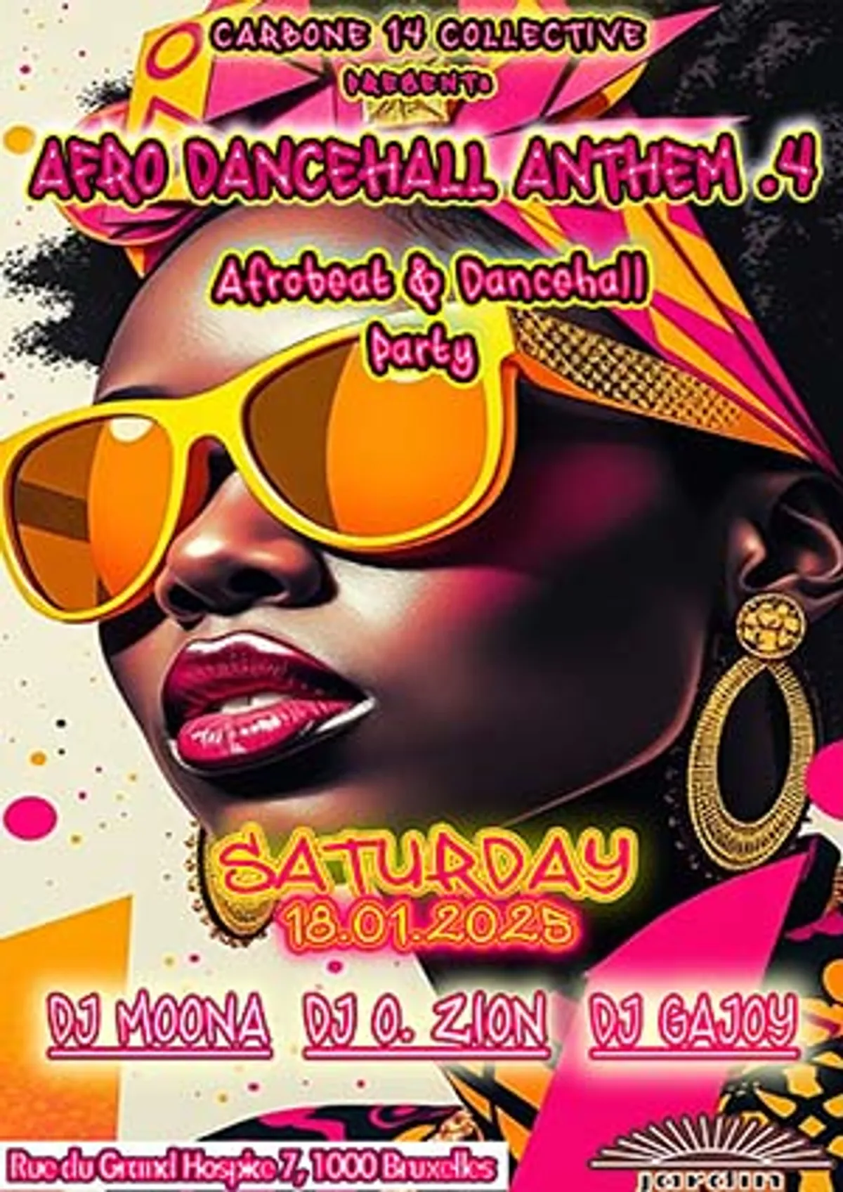 Afro Dancehall Anthem 4 au Jardin Hospice de Bruxelles avec DJ Gajoy et DJ O Zion!