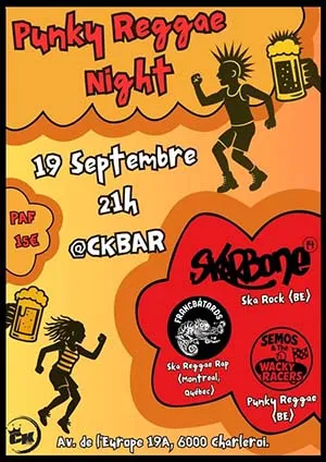 Ska, fusion et rock en Wallonie: Semos and The Wacky Racers, Francbâtards et Skarbone 14 ont fait sauter les plombs au CK Bar à Charleroi!