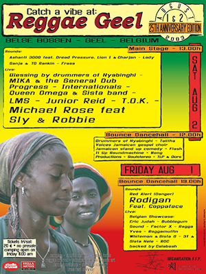 Reggae Geel 2003: zonnige groeten uit Geel, Jamaica!
