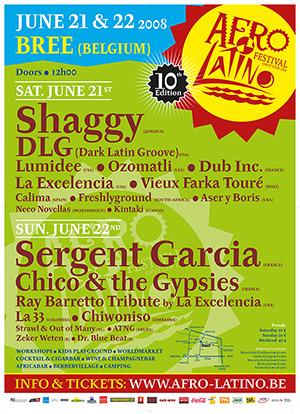 Afro-Latino 2008: de Limburgers heten u welkom in het nieuwe festivalseizoen! 