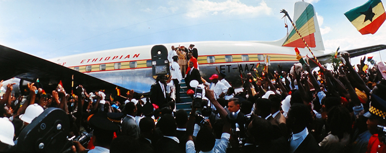 April 21 1966: H.I.M. Haile Selassie I visits Jamaica