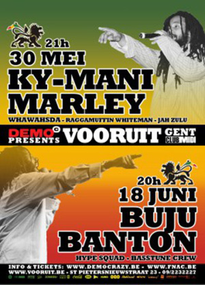 Ky-Mani zingt Marley (en maakt een hoop herrie) @ Vooruit