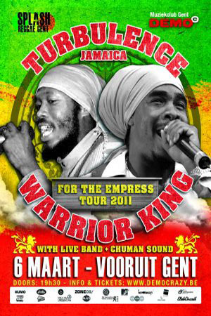 Warrior King and Turbulence at Vooruit: For The Empress!!! 