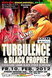 Turbulence, Black Prophet & Friends open the reggae year 2012 in Petrol! 
