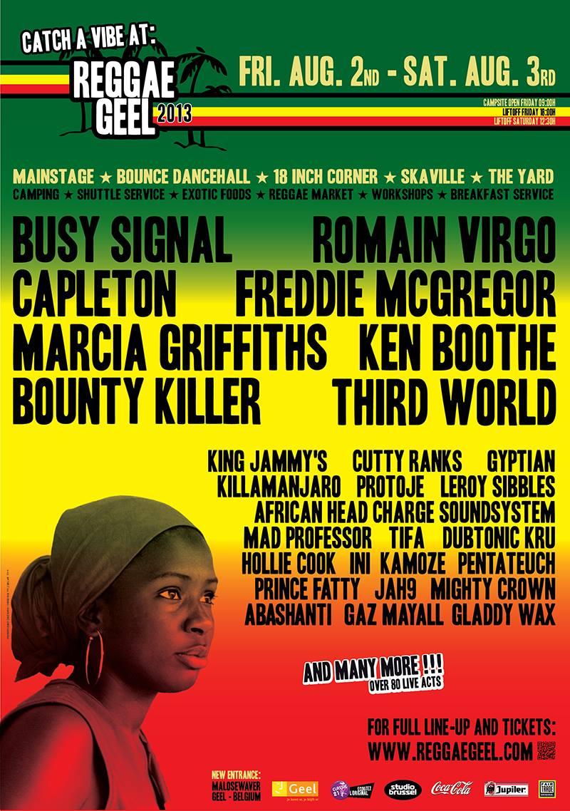 Reggae Geel 2013: new time & age