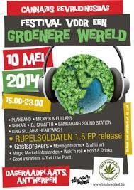 Veel reggae en good vibes op Cannabis Bevrijdingsdag in Antwerpen