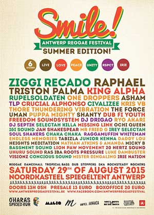 Smile Antwerp Reggae Festival 2015: tweede keer goede keer!