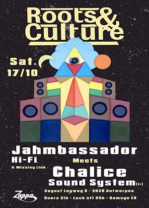 Jahmbassador meets Chalice @ Zappa: roots and culture ina di dance