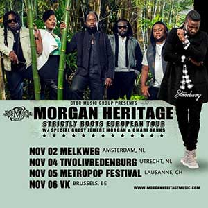 VK verandert even in een sauna voor Morgan Heritage!