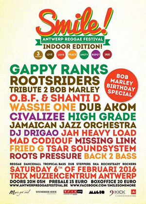 Smile! Bob Marley Birthday Special in Antwerpen