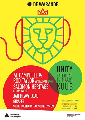 Unity in Turnhout: Asham featuring Rod Taylor & Al Campbell