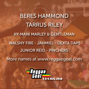 Eerste namen Reggae Geel 2016!