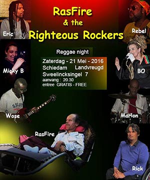 Ras Fire live in Landvreugd, Schiedam: forward ever, backward never