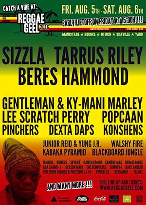 Drie grote namen voor de prijs van één Sizzla: Aswad, Tanya Stephens en Wayne Wonder op Reggae Geel