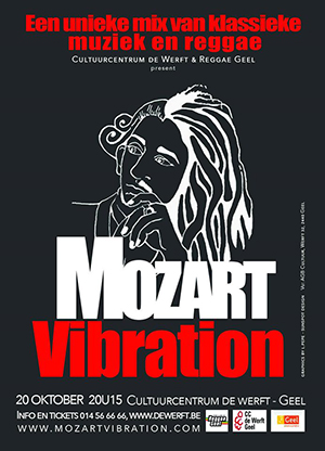 Mozart met dreadlocks in CC de Werft
