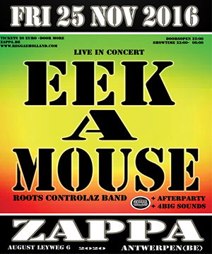 Eek-A-Mouse overtuigt in Zappa