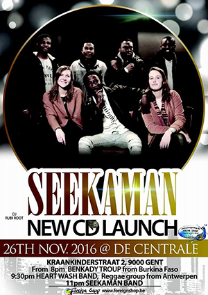 Seekaman new CD launch: positive vibes in De Centrale