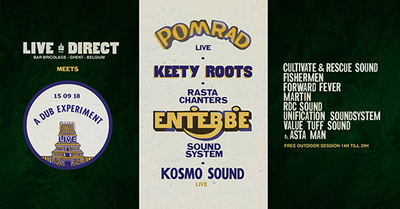 Live & Direct meets A Dub Experiment @ Bar Bricolage