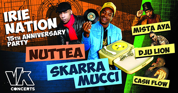 Irie Nation viert zijn 15de verjaardag in een stomende VK!