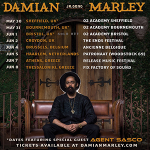 Damian Marley s'affranchit de la tutelle partenelle et comble l'Ancienne Belgique