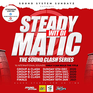 Beljam sounds in actie tijdens online soundclash Sound System Sundayz presents Steady Wit Di Matic: The Sound Clash Series