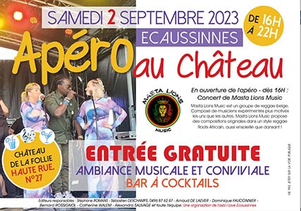 Le reggae était présent à l'Apéro au Château d'Écaussinnes avec Masta Lions!