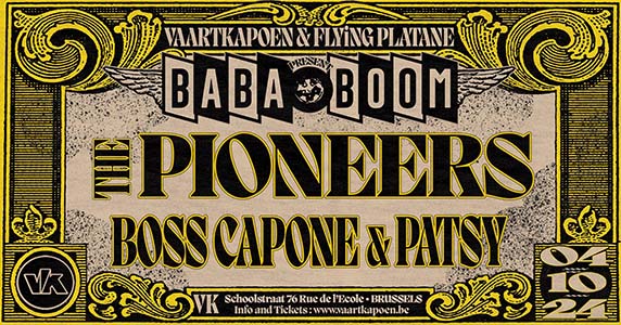 Flying Platane zorgt voor avondje nostalgie met The Pioneers + Boss Capone & Patsy tijdens Baba Boom in Vaartkapoen!
